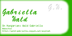 gabriella wald business card